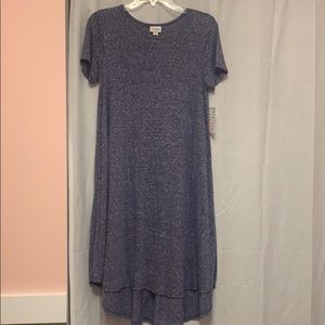 Heathered purple Lularoe Carly dress